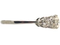 Art Deco Platinum, Five Stone Diamond Ring