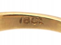 Edwardian 18ct Gold, Diamond & Emerald Ring