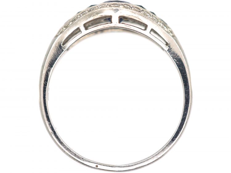 Platinum, Sapphire & Diamond Ring