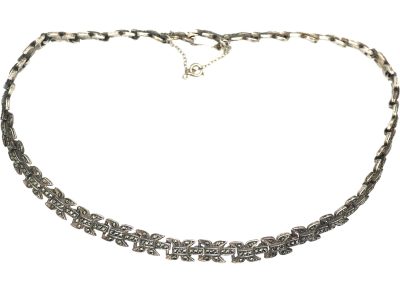 Art Deco Silver & Marcasite Necklace