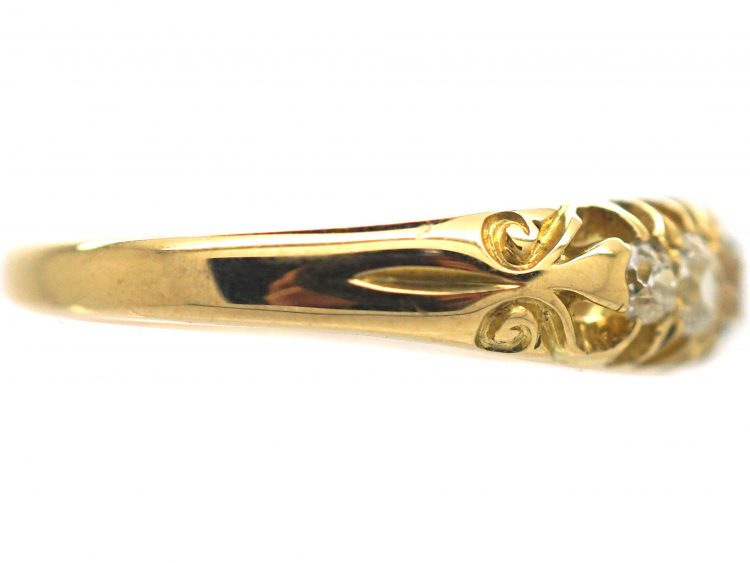 Victorian 18ct Gold Five Stone Diamond Ring