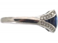 Platinum, Sapphire & Diamond Ring