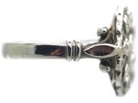 Art Deco 18ct White Gold, Diamond Cluster Ring