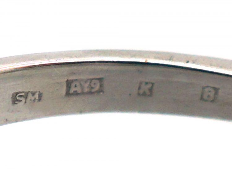Art Deco Platinum, Five Stone Diamond Ring