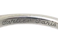 French Platinum Diamond Cluster Ring by Cartier, Paris