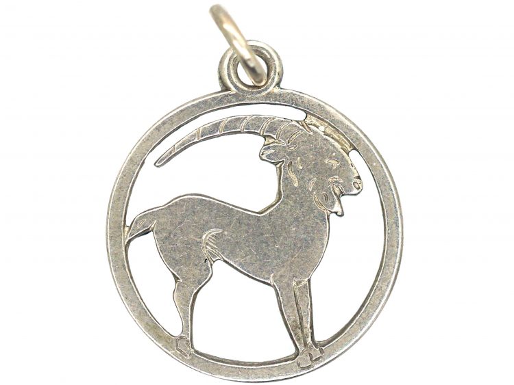 Silver Aries Charm