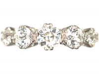Art Deco Platinum, Five Stone Diamond Ring