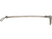 Silver & Marcasite Hunting Whip Brooch