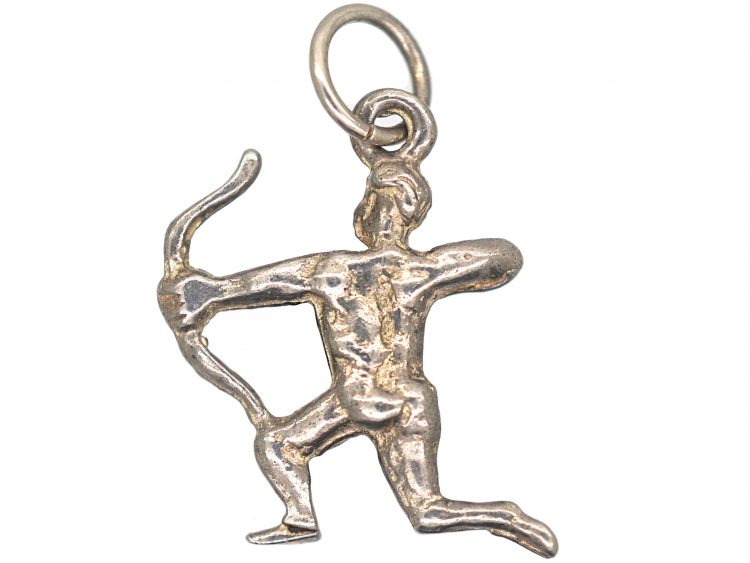 Silver Sagittarius Charm