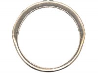 Art Deco 18ct White Gold, Sapphire & Diamond Half Eternity Ring