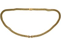 French 18ct Gold & Diamond Necklace by Hermès, Paris
