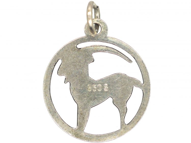 Silver Aries Charm