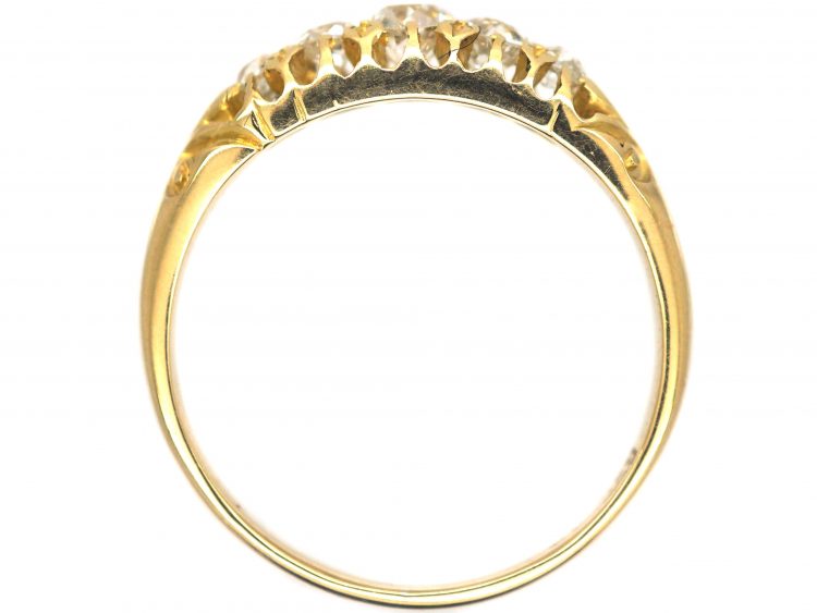 Victorian 18ct Gold Five Stone Diamond Ring