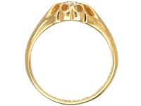 Edwardian 18ct Gold & Diamond Solitaire Ring