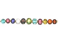 Edwardian 9ct Gold Harlequin Bracelet