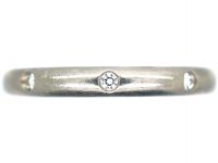 Platinum & Diamond Wedding Ring by Cartier