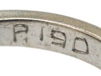 18ct White Gold & Platinum, Sapphire & Diamond Cluster Ring