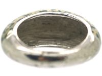 Silver & Leopard Print Enamel Ring