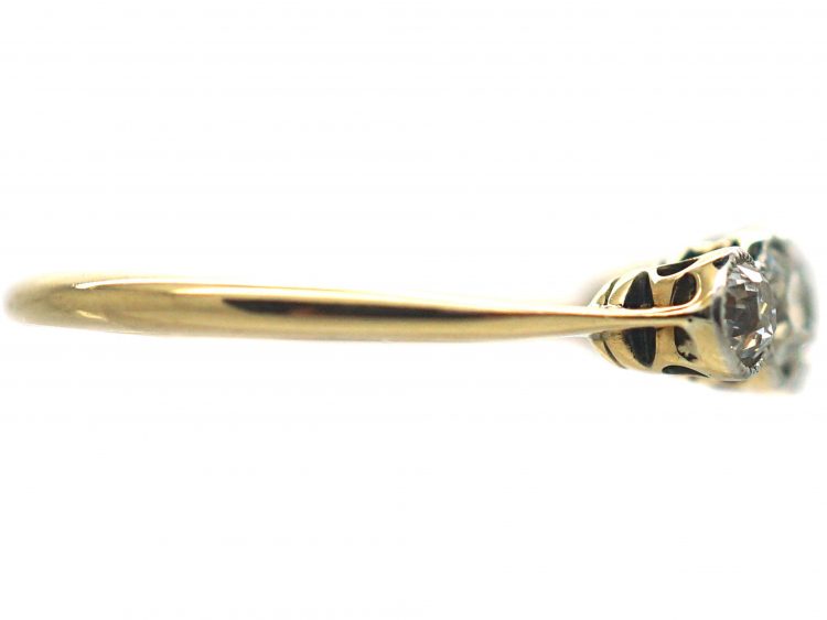 Edwardian 18ct Gold & Platinum, Five Stone Diamond Ring