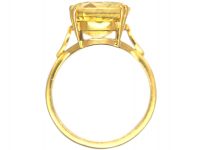 18ct Gold Natural Yellow Sapphire Ring that Weighs Nine Carats
