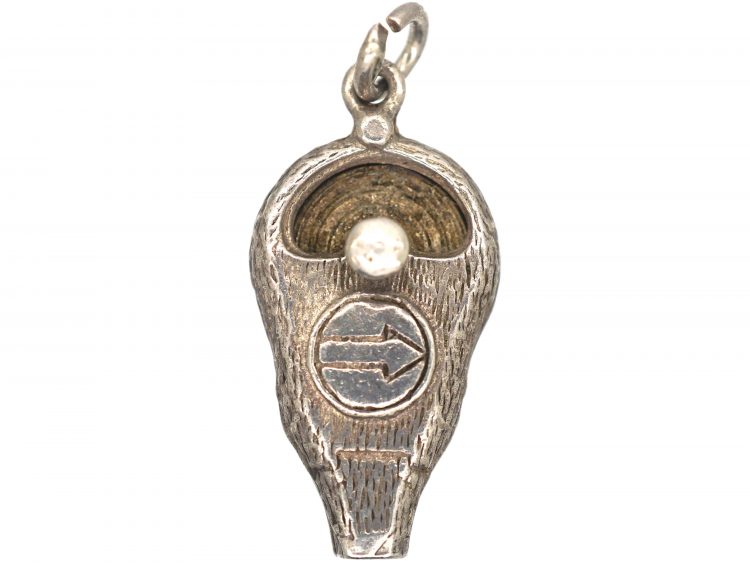 Silver Parking Meter Charm