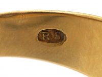 Victorian 18ct Gold & Diamond Solitaire Gypsy Ring