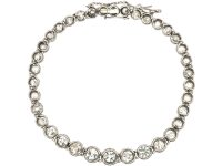 Edwardian Platinum & Diamond Rivière Bracelet