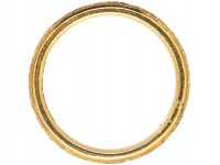 Edwardian 22ct Gold Wedding Band with Hearts & Star Motif