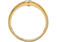 Victorian 18ct Gold & Diamond Solitaire Gypsy Ring