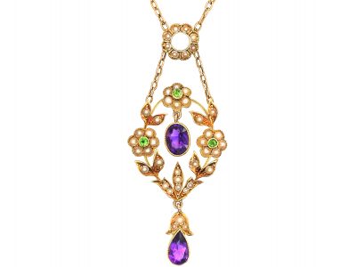15ct Gold Suffragette Pendant Retailed by Murrle Bennett & Co