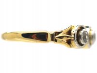 Art Deco 18ct Gold & Platinum, Three Stone Diamond Ring