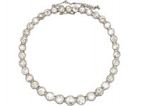 Edwardian Platinum & Diamond Rivière Bracelet