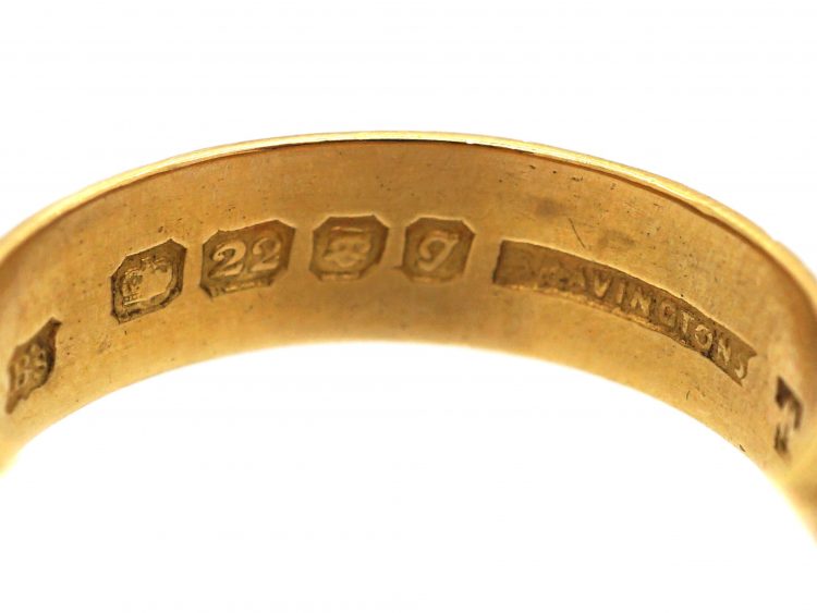 22ct Gold Ivy & Roses Wedding Ring