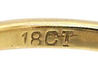 Art Deco 18ct Gold & Platinum, Three Stone Diamond Ring