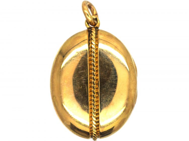 Victorian 15ct Gold Oval Shaped Locket