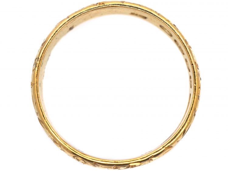 22ct Gold Ivy & Roses Wedding Ring