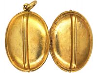 Victorian 15ct Gold Oval Shaped Locket