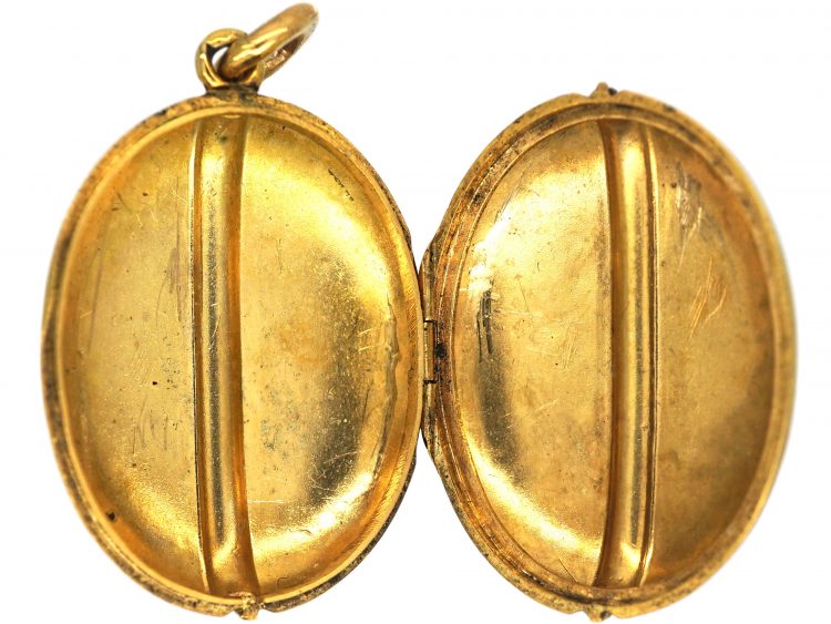 Victorian 15ct Gold Oval Shaped Locket