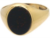 9ct Gold & Bloodstone Signet Ring