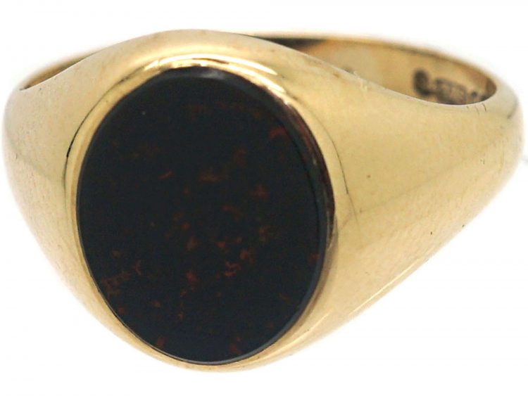 9ct Gold & Bloodstone Signet Ring