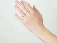 Victorian 18ct Gold, Ruby & Rose Diamond Gypsy Ring with Ornate Shoulders