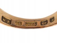 Victorian 15ct Gold Signet Ring with Intaglio of a Rearing Cat