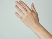 Art Deco 18ct Gold & Platinum, Diamond Navette Shaped Ring