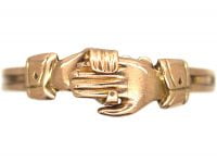 Victorian 15ct Gold Fede Ring