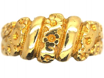 Edwardian 18ct Gold Keeper Ring