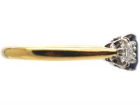 18ct Gold, Sapphire & Diamond Three Stone Ring