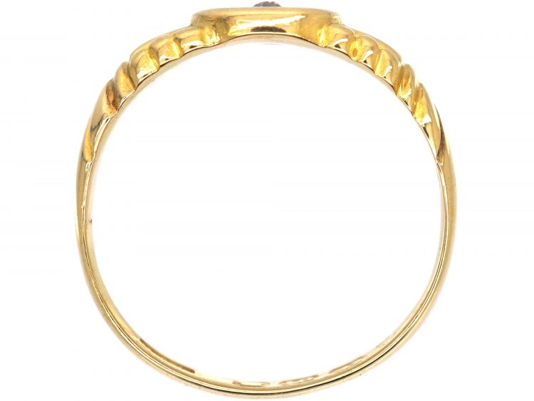 Edwardian 18ct Gold & Diamond Gypsy Ring