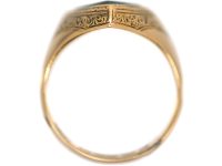 Victorian 15ct Gold Signet Ring with Kite Shaped Bloodstone