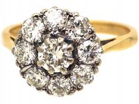 18ct Gold & Diamond Cluster Ring