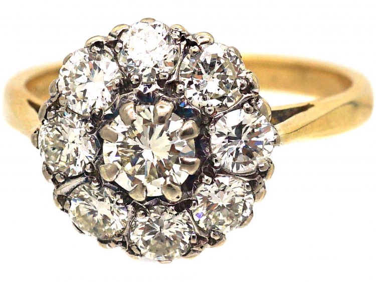 18ct Gold & Diamond Cluster Ring